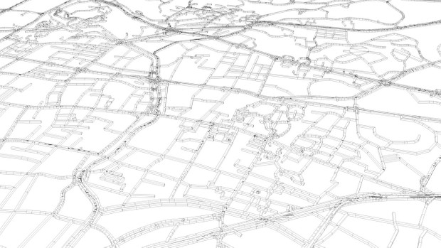 Guangzhou Road Network and Streets Architectural 3D model