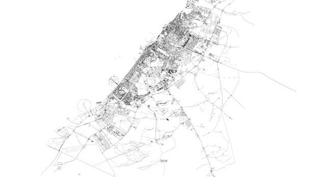 Dubai Road Network and Streets Architectural 3D model