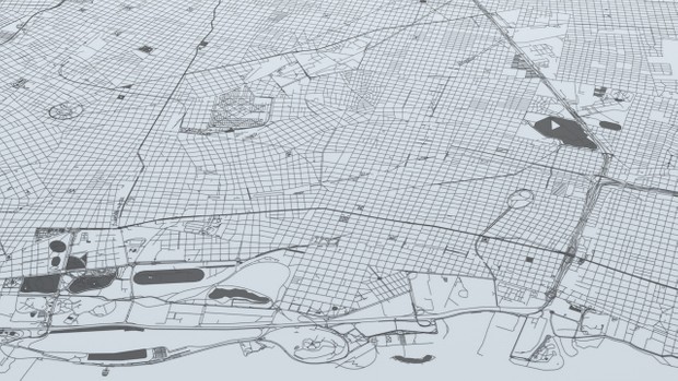 Buenos Aires Road Network and Streets Architectural 3D model