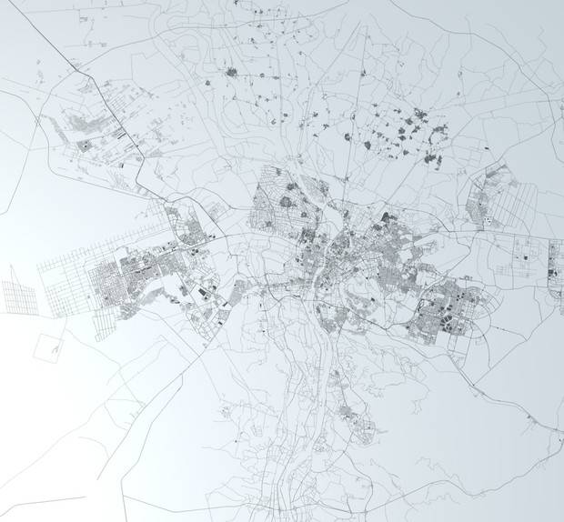 Cairo Road Network and Streets Architectural 3D model
