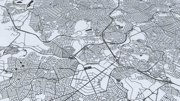 Belo Horizonte Road Network and Streets Architectural 3D model