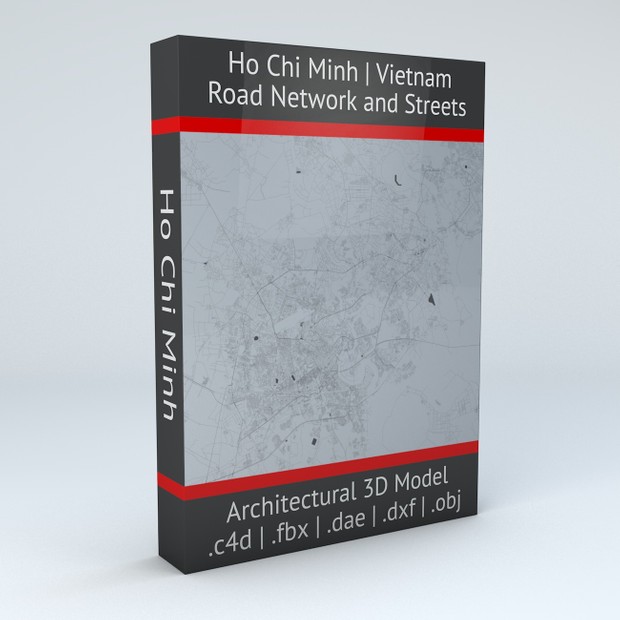 Ho Chi Minh Road Network and Streets Architectural 3D model