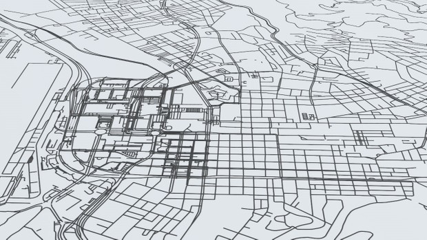Cape Town Road Network and Streets Architectural 3D model