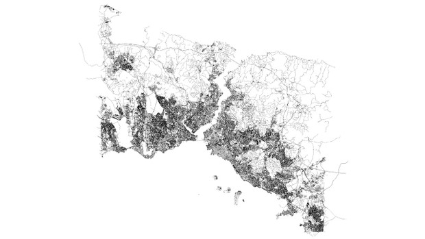 Istanbul Road Network and Streets Architectural 3D model
