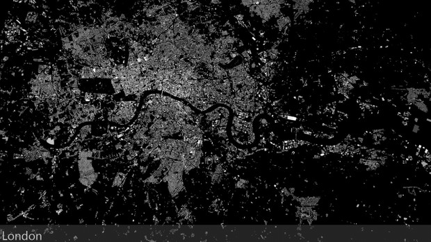 Greater London Streets and Buildings Architectural 3D Model