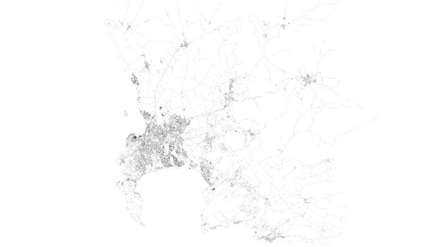 Cape Town Road Network and Streets Architectural 3D model
