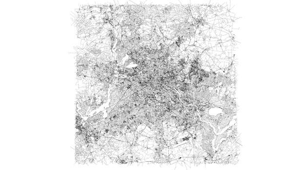 Berlin Road Network and Streets Architectural 3D model