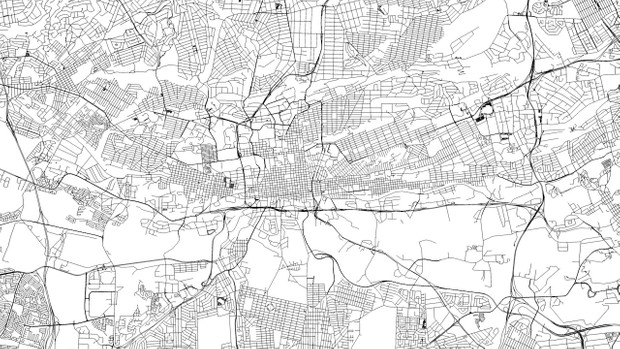 Johannesburg Road Network and Streets 3D model