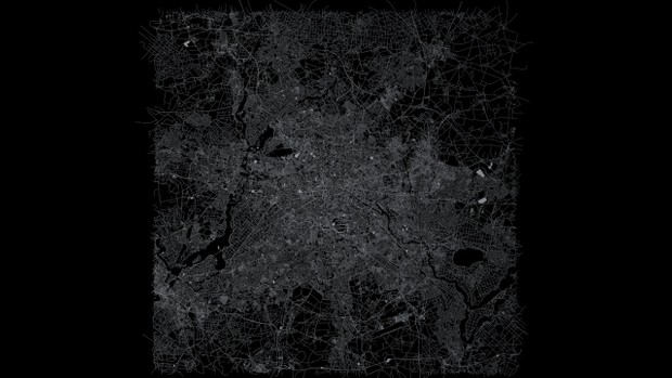 Berlin Road Network and Streets Architectural 3D model