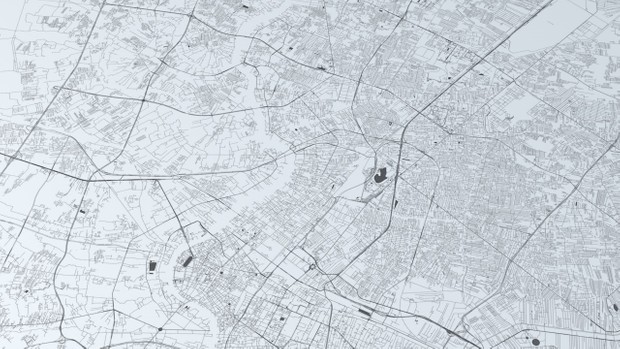 Bangkok Road Network and Streets Architectural 3D model