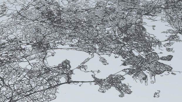 Helsinki Area Road Network and Streets Architectural 3D model