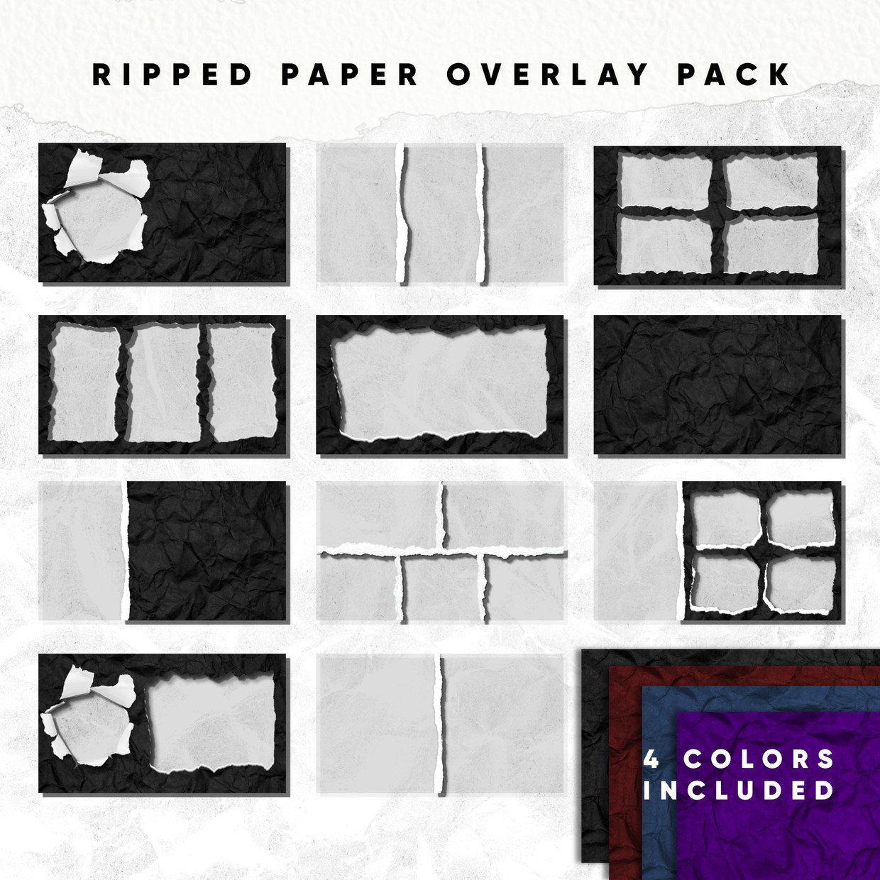 Ripped Paper Overlay Pack Marshall Fox