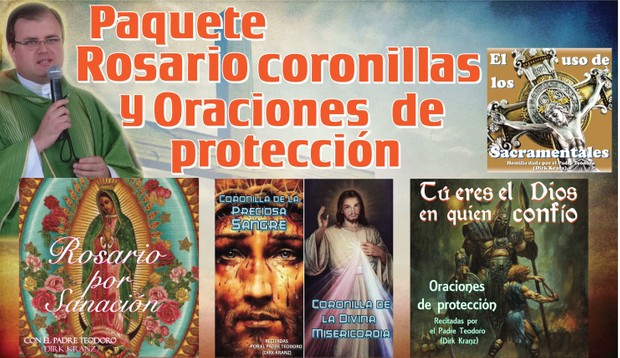 Paquete Rosario, Coronillas, y oraciones de Protección