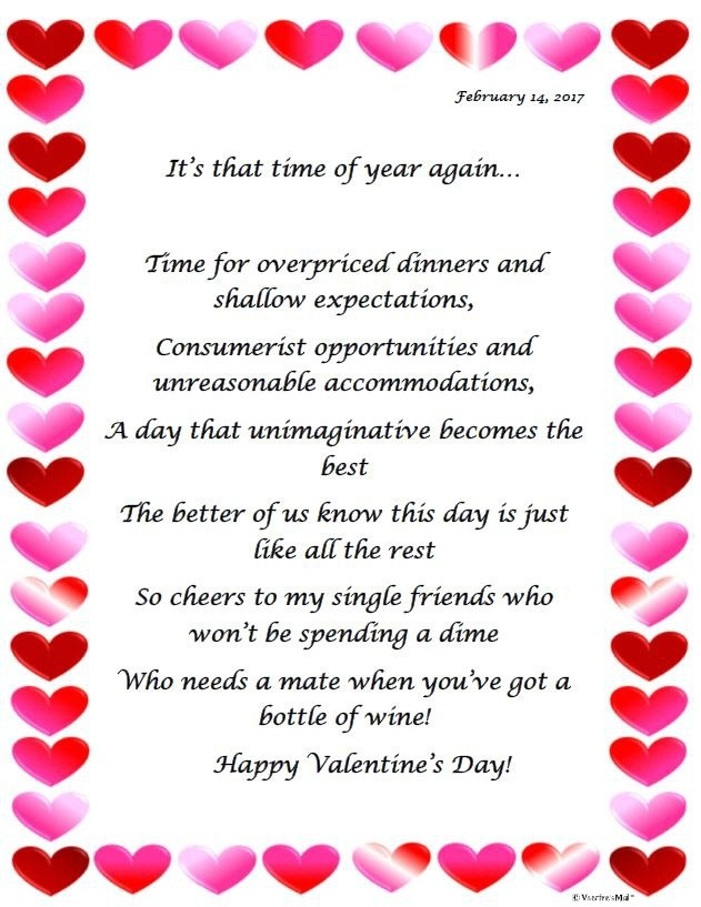 I Hate Valentine S Day Letter Valentine S Day Mail