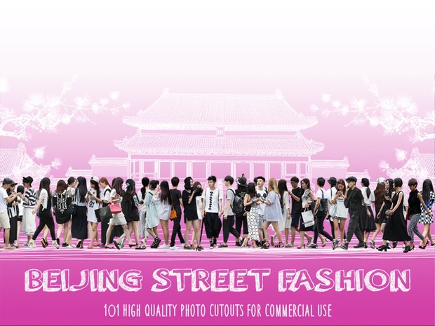 BEIJING STREET FASHION - 101 Photo Cutouts