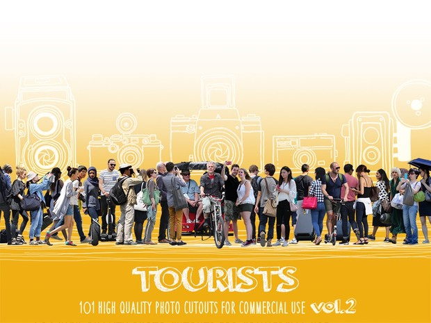 TOURISTS - 101 Photo Cutouts