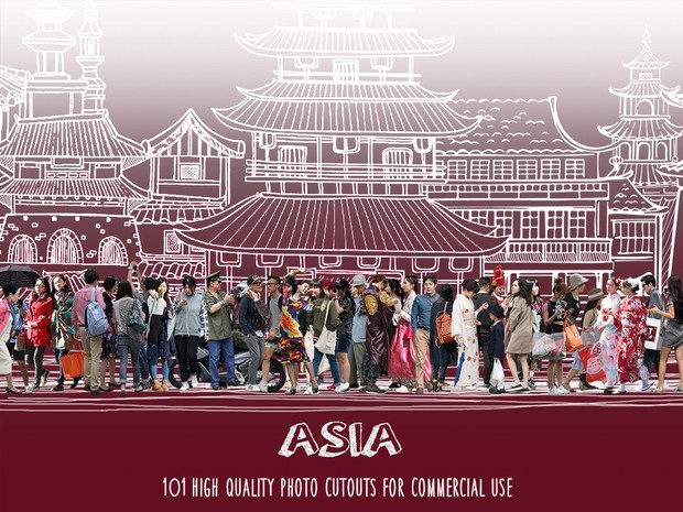 ASIA - 101 Photo cutouts