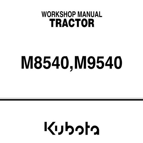 Kubota M8540 Owners Manual