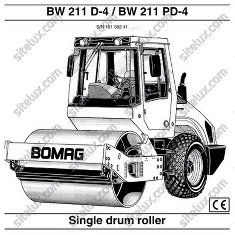 Bomag BW 211 D-4, BW 211 PD-4 Single Drum Roller Operation & Maintenance Manual
