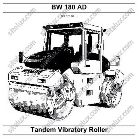 Bomag BW 180 AD Tandem Vibratory Roller Repair Instructions