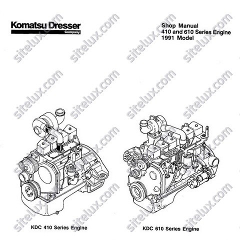 Komatsu 410 & 610 Series Engine Shop Manual