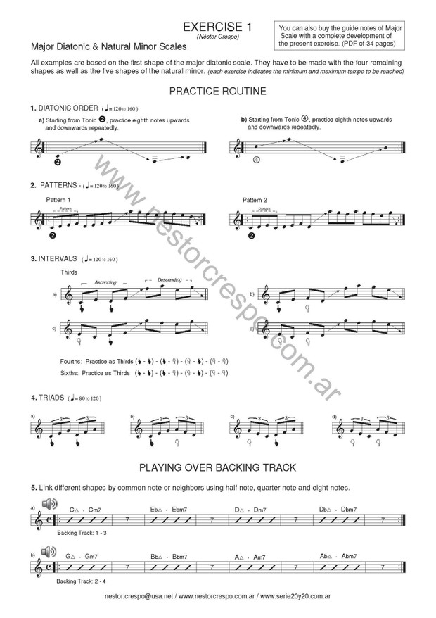 GUITAR / Donation - Scales & Arpeggios