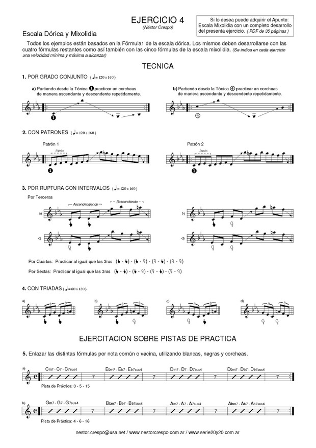 GUITARRA / Escalas & Arpegios