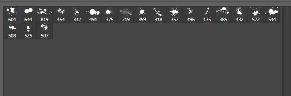 Paint Splatter Photoshop Brush Pack