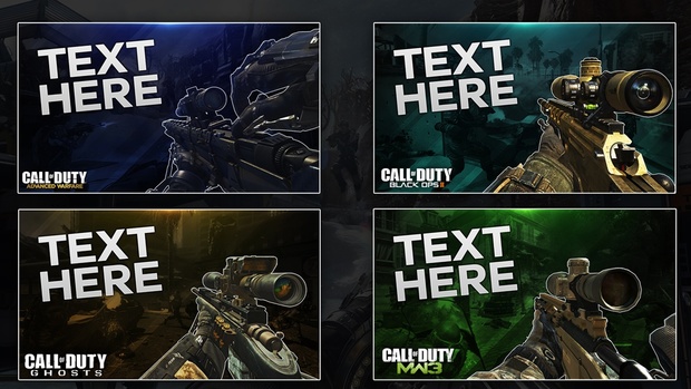 Call of Duty Thumbnail Template Pack