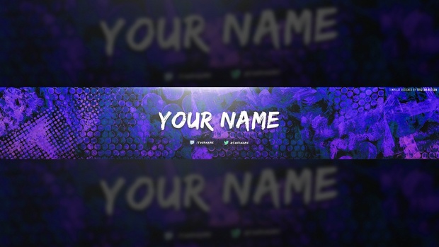 Colorful Texture YouTube Banner Template