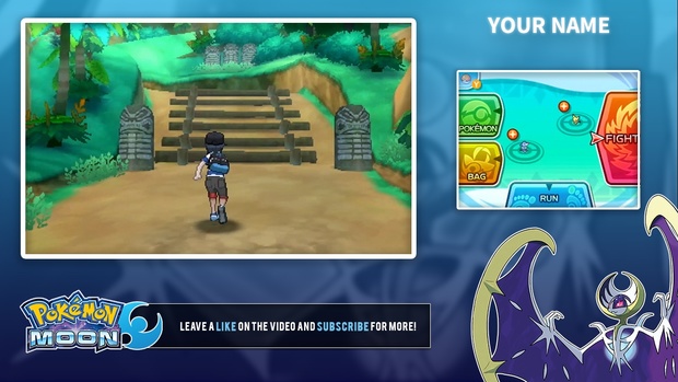 Pokémon Sun and Moon Video/Stream Overlay Template
