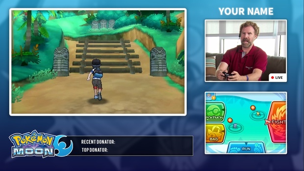 Pokémon Sun and Moon Video/Stream Overlay Template
