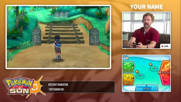 Pokémon Sun and Moon Video/Stream Overlay Template