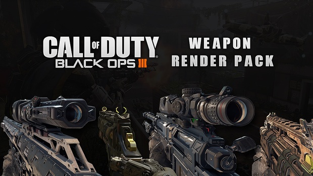 BO3 Weapons Render Pack