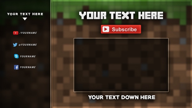 Minecraft Outro Template