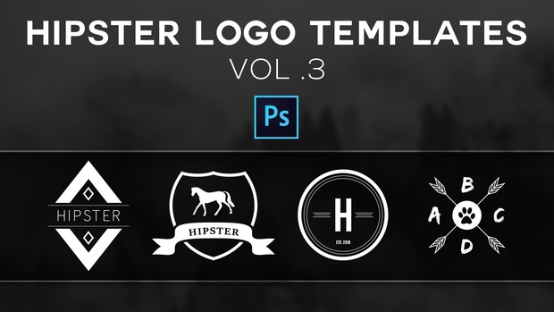 Free Hipster Logo Templates Vol.3