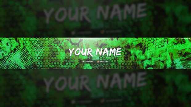 Colorful Texture YouTube Banner Template