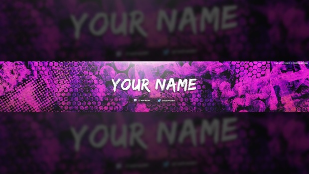 Colorful Texture YouTube Banner Template