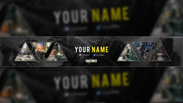 Call of Duty: Infinite Warfare YouTube Banner Template