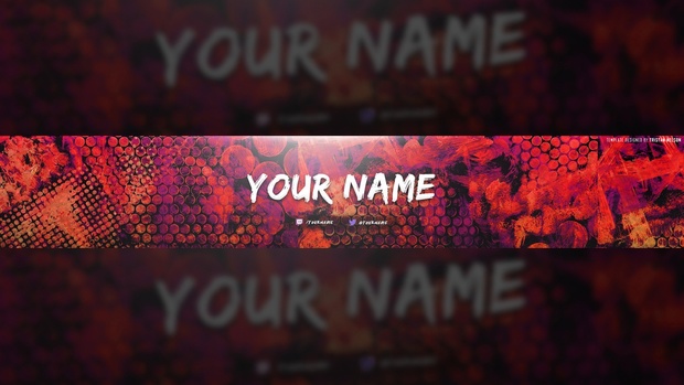 Colorful Texture YouTube Banner Template
