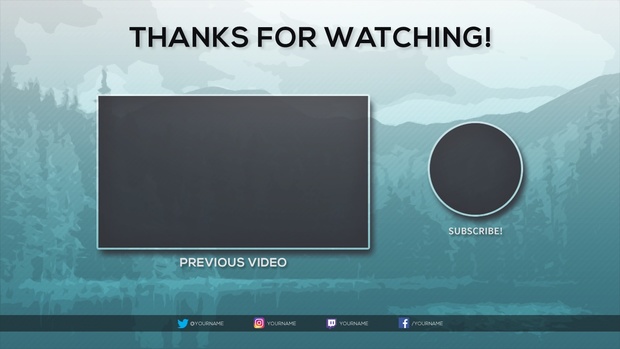 Free 2017 Video Outro Template