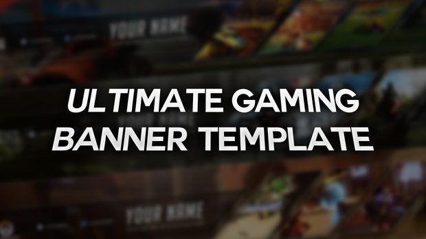 Ultimate Gaming YouTube Banner Template