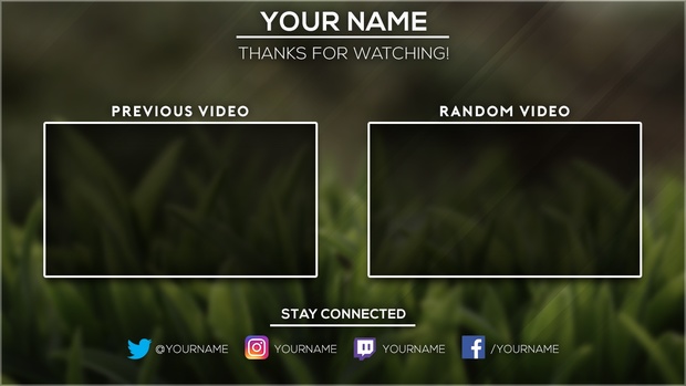 Free 2016 Video Outro Template