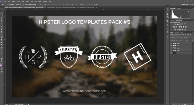 Free Hipster Logo Templates Vol.5