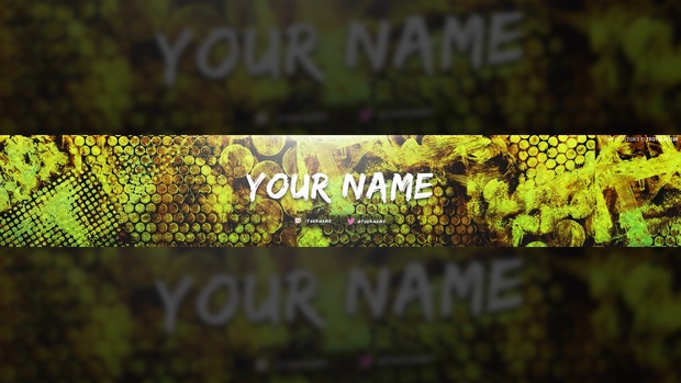 Colorful Texture YouTube Banner Template