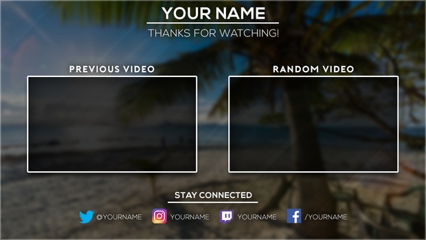 Free 2016 Video Outro Template