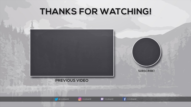 Free 2017 Video Outro Template
