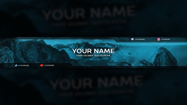 Clean Colorful YouTube Banner Template #2