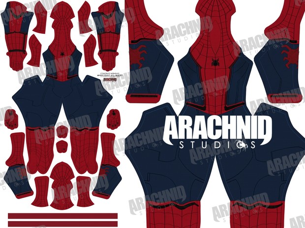 **OLD Version** Civil War Spider-Man Dye-sub Pattern (Without Muscle Shading)