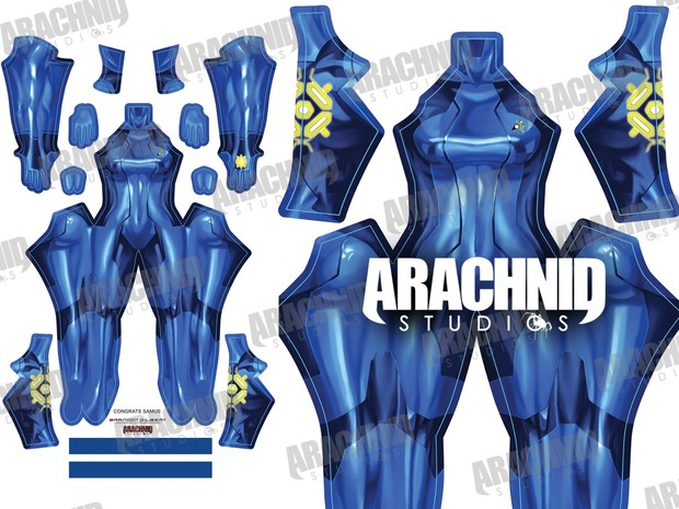 Samus Zero Suit (Navy) Dye-sub pattern